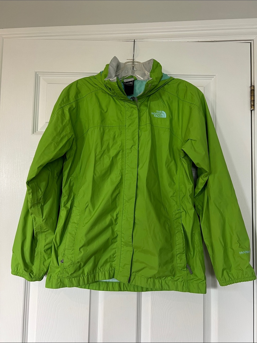 The North Face Bright Lime Green Rain Jacket